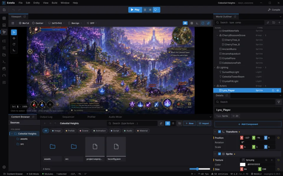 esengine/estella — Project screenshot