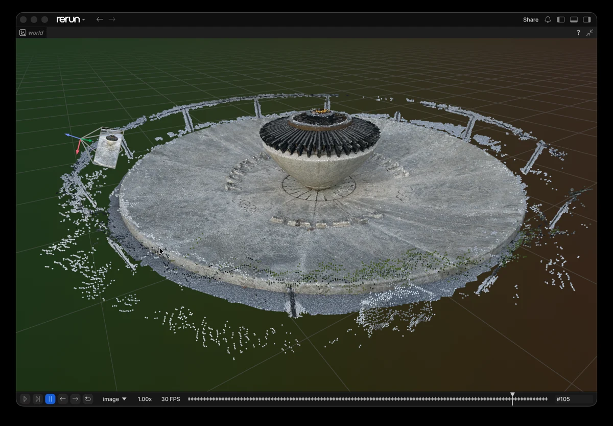rerun-io/rerun — Rerun 3D point-cloud visualization