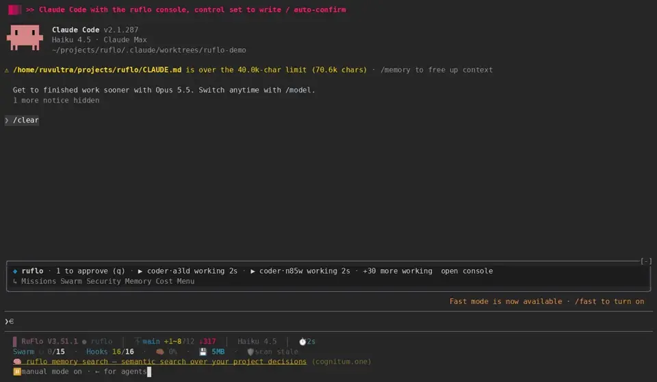 ruvnet/ruflo — Repository demo