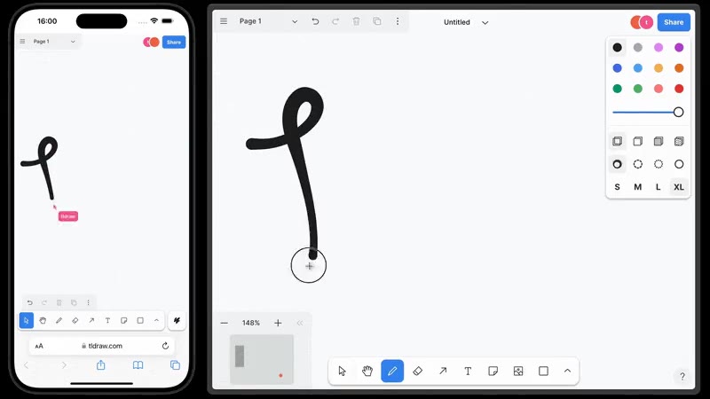tldraw/tldraw — Multiplayer canvas demo